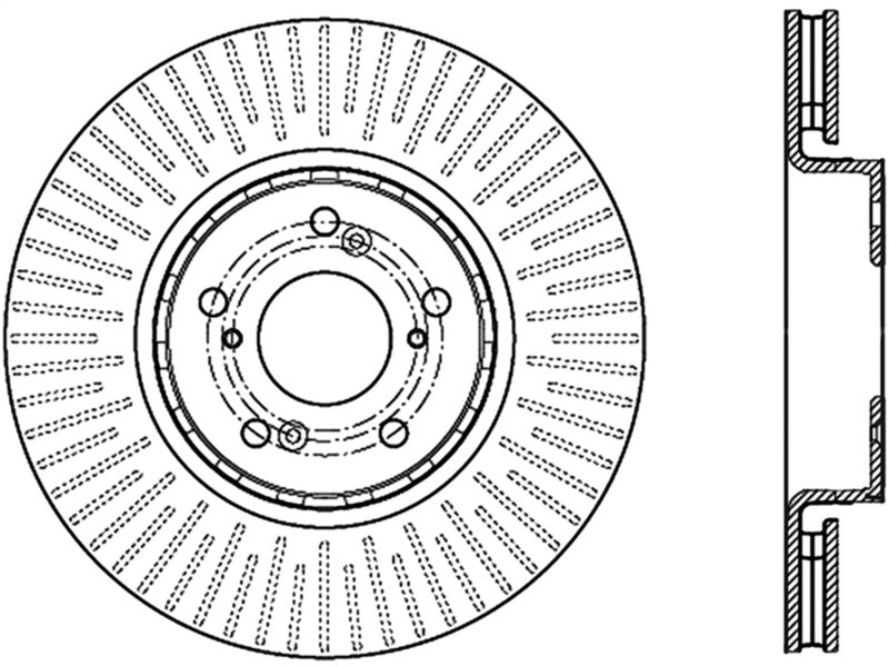 StopTech Slotted & Drilled Cryo Sport Brake Rotor Stoptech