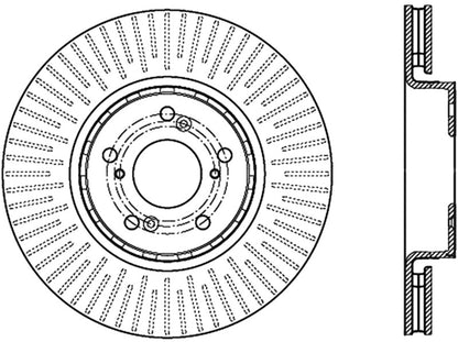 StopTech Slotted & Drilled Cryo Sport Brake Rotor Stoptech