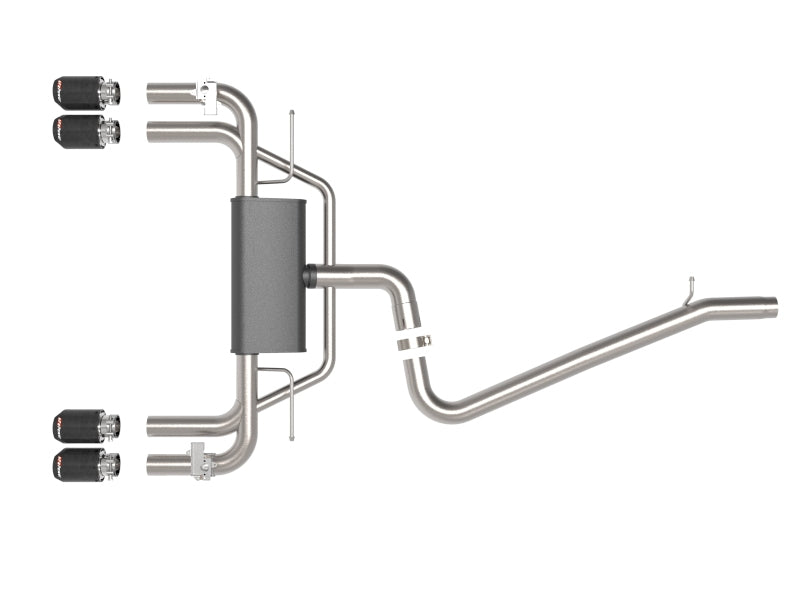 aFe MACHForce XP 3in-2.5in 304SS Exhaust Cat-Back 15-20 Audi S3 L4-2.0L (t) - Carbon Tips aFe