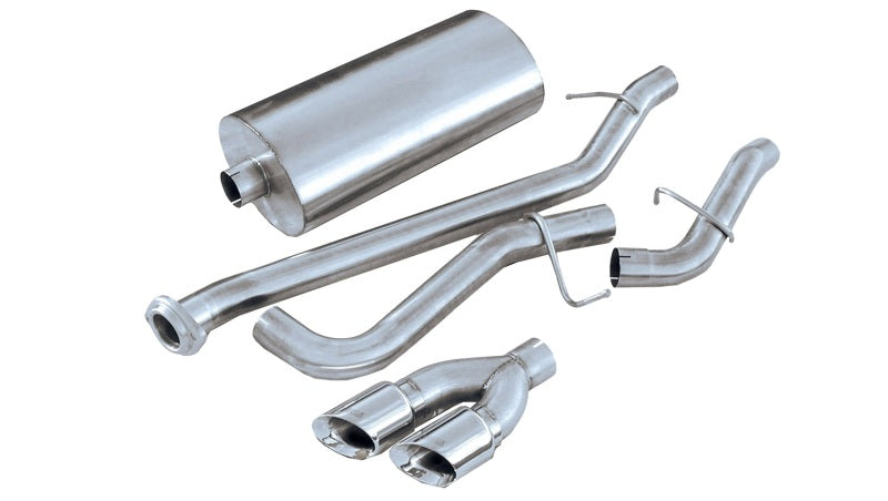 Corsa 02-07 Chevrolet Silverado Reg. Cab/Short Bed 1500 4.8L V8 Polished Touring Cat-Back Exhaust - eliteracefab.com