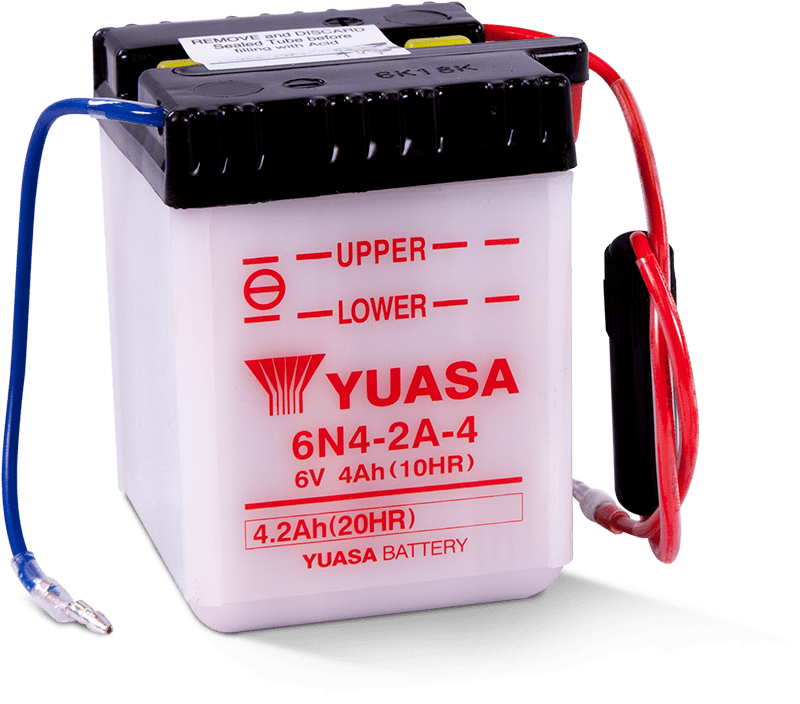 Yuasa 6N4-2A-4 Conventional 6 Volt Battery Yuasa Battery