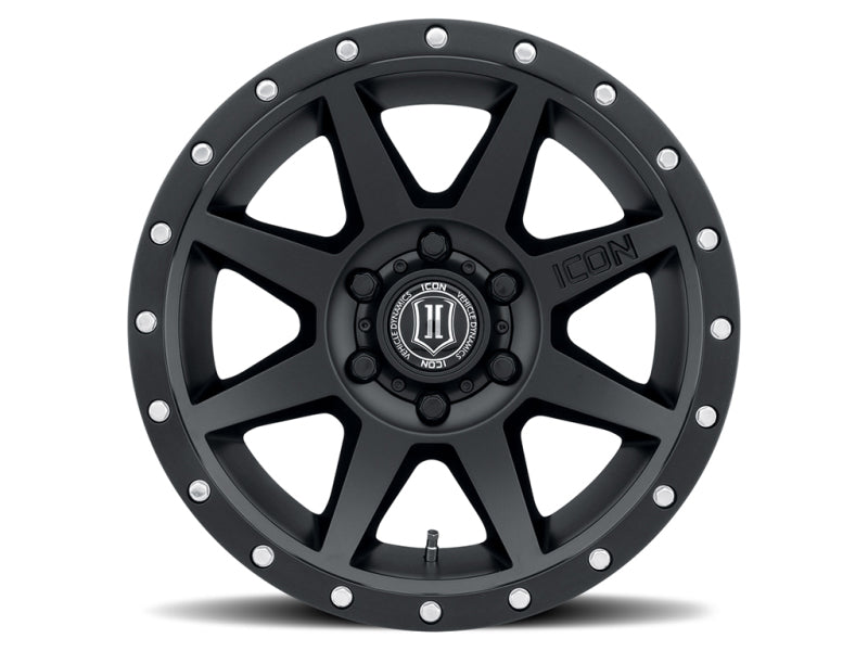 ICON Rebound 18x9 6x135 6mm Offset 5.25in BS 87.1mm Bore Satin Black Wheel - eliteracefab.com