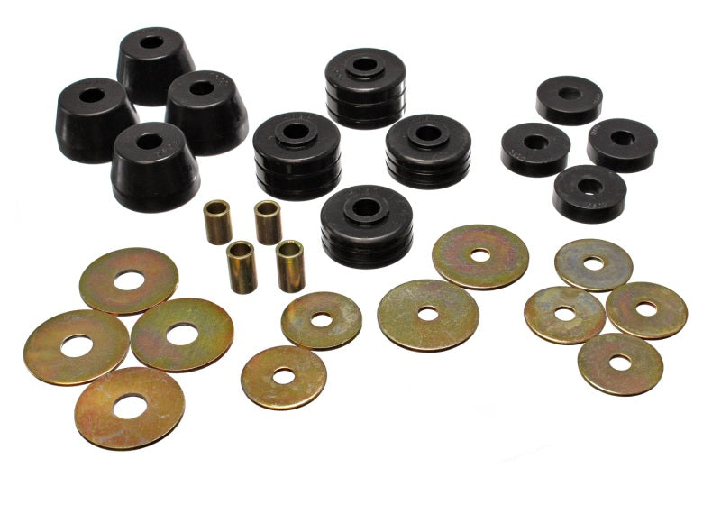 Energy Suspension D100-300 2&4Wd Body Mounts - Black - eliteracefab.com