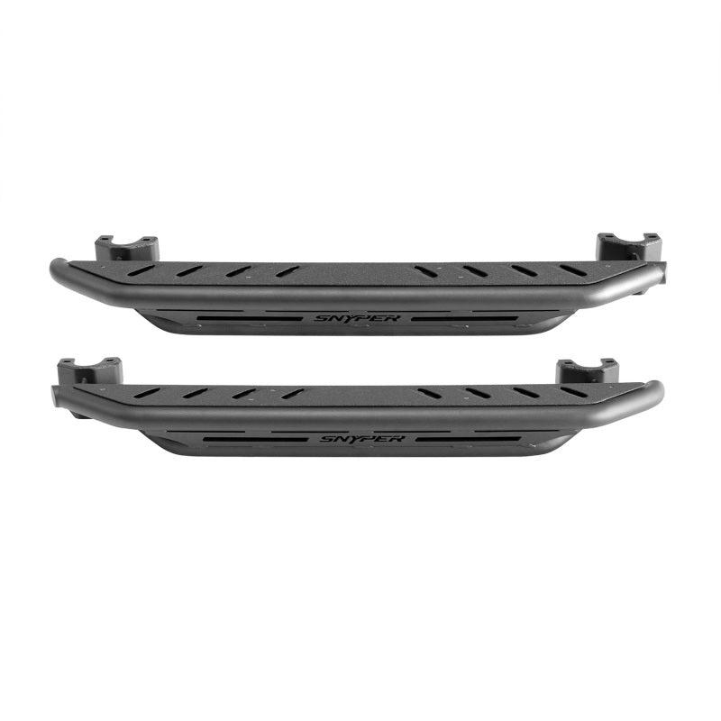 Westin/Snyper 07-17 Jeep Wrangler Triple Tube Rock Rail Steps - Textured Black - eliteracefab.com