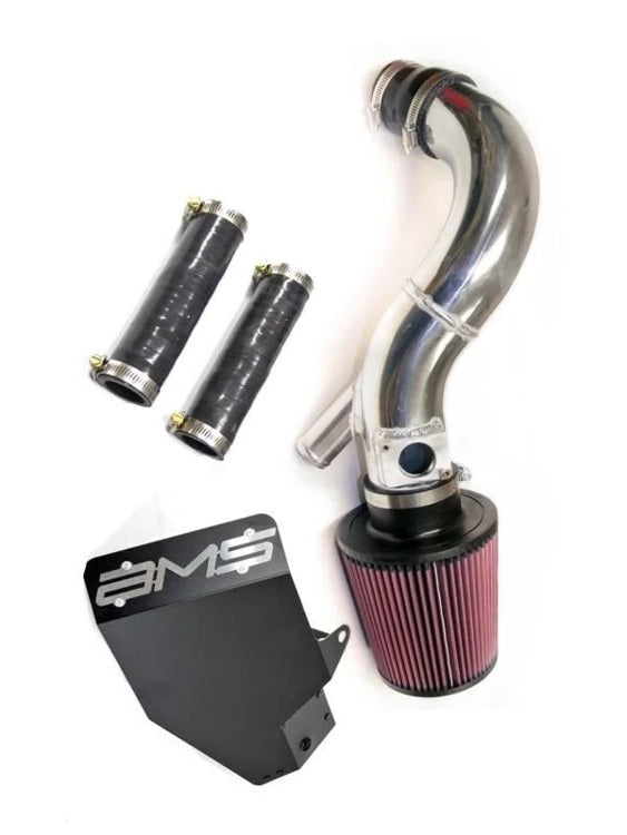 AMS Performance Intake w/Breather Bung - Polished | 2008-2014 Mitsubishi EVO X - eliteracefab.com