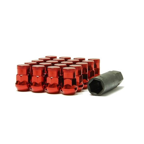 WHEEL MATE MUTEKI SR35 CLOSE END LUG NUTS W/ LOCK SET – RED 12×1.50 35MM - eliteracefab.com