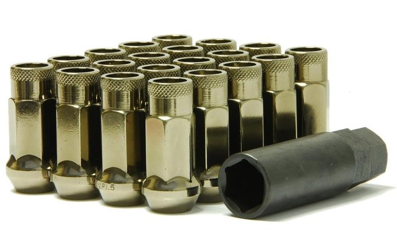 WHEEL MATE MUTEKI SR48 OPEN END LUG NUTS – TITANIUM 12×1.50 48MM - eliteracefab.com