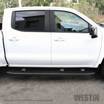 Westin 2019 Chevrolet Silverado/Sierra 1500 Crew Cab Thrasher Running Boards - Textured Black - eliteracefab.com