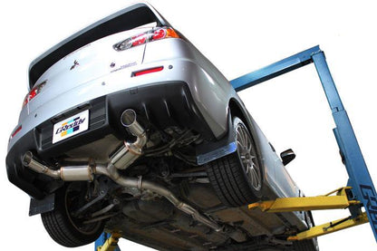 GReddy EVOlution GT 3" Stainless Steel Duel Muffler Catback Exhaust System Mitsubishi EVO X 2008-2015 - eliteracefab.com