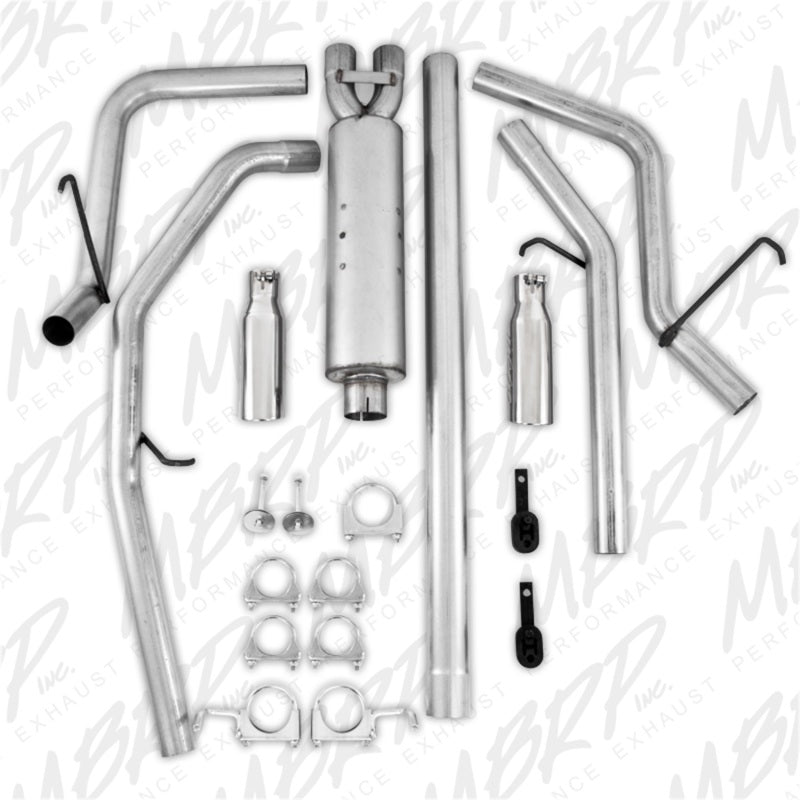 MBRP 2006-2008 Dodge Ram Hemi 1500 5.7L SC/CC-SB Cat Back Dual Split Rear - eliteracefab.com