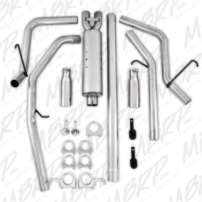 MBRP 2006-2008 Dodge Ram Hemi 1500 5.7L SC/CC-SB Cat Back Dual Split Rear - eliteracefab.com