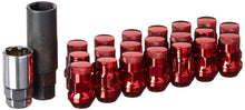 Load image into Gallery viewer, WHEEL MATE MUTEKI SR35 CLOSE END LUG NUTS W/ LOCK SET – RED 12×1.50 35MM - eliteracefab.com