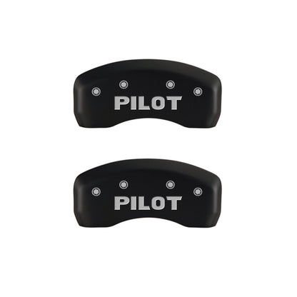 MGP 4 Caliper Covers Engraved Front Honda Engraved Rear Pilot/2015 Red finish silver ch MGP