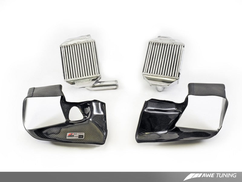 AWE Tuning Audi 2.7T Performance Intercooler Kit - w/Carbon Fiber Shrouds - eliteracefab.com