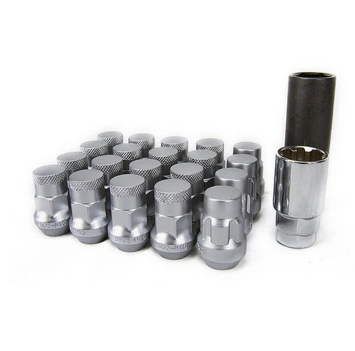 WHEEL MATE MUTEKI SR35 CLOSE END LUG NUTS W/ LOCK SET – SILVER 12×1.25 35MM - eliteracefab.com