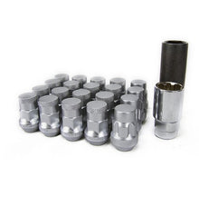 Load image into Gallery viewer, WHEEL MATE MUTEKI SR35 CLOSE END LUG NUTS W/ LOCK SET – SILVER 12×1.25 35MM - eliteracefab.com