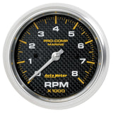 AutoMeter GAUGE; TACHOMETER; 3 3/8in.; 8K RPM; MARINE CARBON FIBER