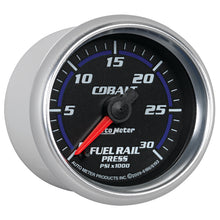 Load image into Gallery viewer, Autometer Cobalt 52mm 0-30,000 PSI F/S Electronic Diesel Fuel Rail Pressure Gauge (Cummins 5.9L)