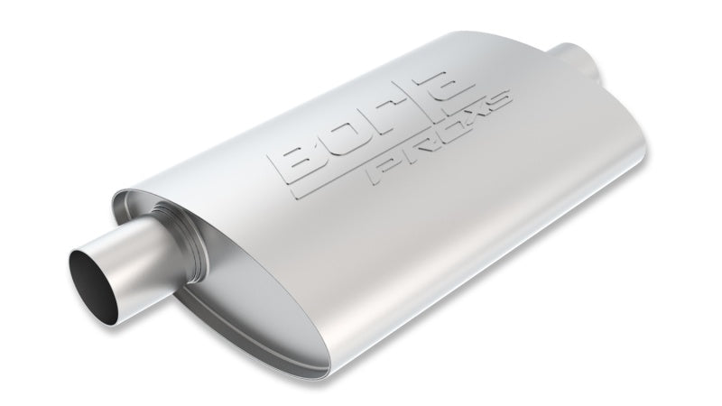 Borla Universal 2.25in Inlet/Outlet Oval Center/Offset 14in x 4in x 9.5in ProXS Muffler - eliteracefab.com