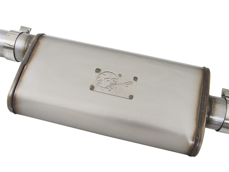 aFe Mach Force-XP Exhaust 3in CB SS 15-17 GM Colorado/Canyon 2.5L/3.6L Side Exit w/ Polished Tip aFe