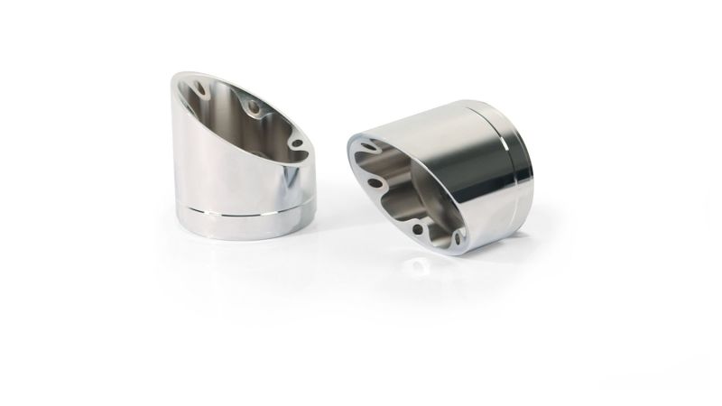 Remus 2021+ BMW R 18 (Euro 5) Slash Cut V1 End Cap - Silver (Pair) - eliteracefab.com