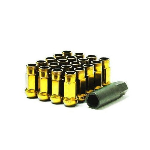 WHEEL MATE MUTEKI SR48 OPEN END LUG NUTS – YELLOW CHROME 12×1.50 48MM - eliteracefab.com