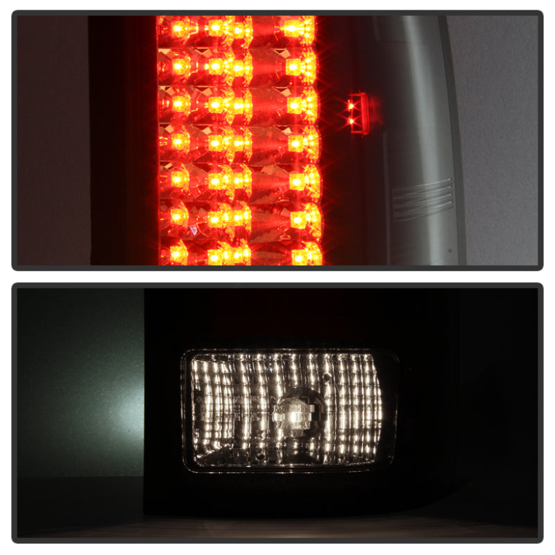 Spyder GMC Sierra 07-13 (Not fit 3500 Dually 4 Rear Wheels)LED Tail Lights Black ALT-YD-GS07-LED-BK - eliteracefab.com