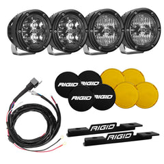 Rigid Industries 2021 Ford Bronco A-Pillar Light Kit (Incl. 360-spot and 360-Drive) - eliteracefab.com