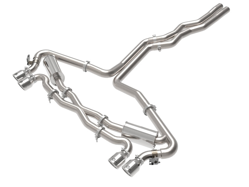 aFe 20-22 Audi RS6 Avant V8 4L(tt) MACH Force-Xp 3in to 2.5in 304 SS Cat-Back Exhaust w/Polished Tip aFe