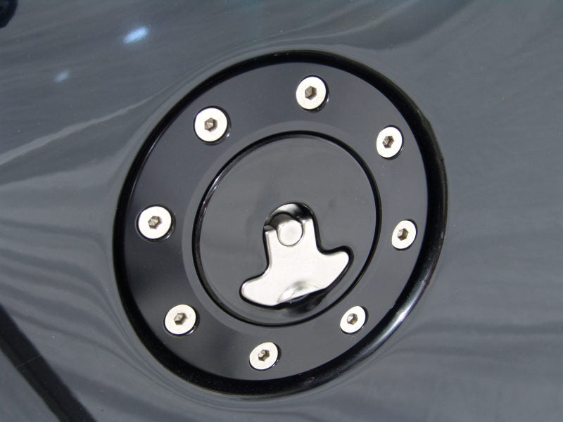 Ridetech Universal Locking Gas Cap (Black Anodized)