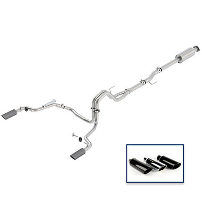 Ford Racing 15-18 F-150 5.0L Cat-Back Extreme Exhaust System Rear Exit w/ Carbon Fiber Tips Ford Racing