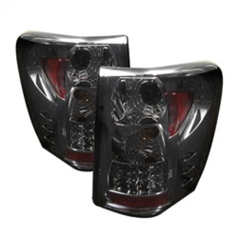 Spyder Jeep Grand Cherokee 99-04 LED Tail Lights Version 2 Smoke ALT-YD-JGC99-LED-SM-G2 - eliteracefab.com