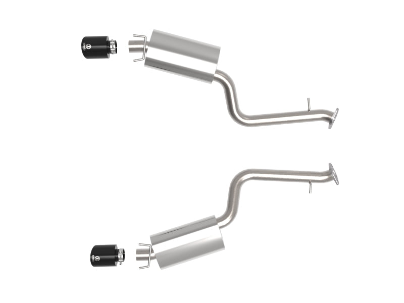 aFe Takeda 14-22 Lexus IS350 V6 2.5in. 304 Stainless Steel Axle-Back Exhaust System w/ Black Tip aFe