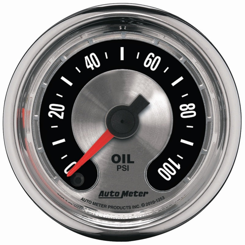 Autometer American Muscle 52mm Full Sweep Electric 0-100 PSI Oil Pressure Gauge 1253