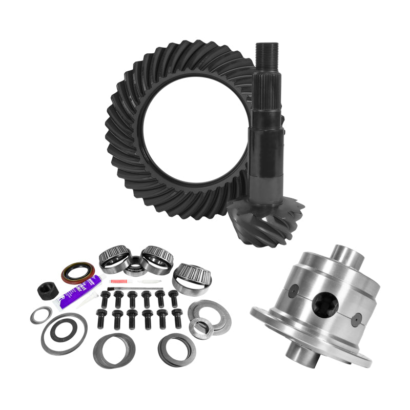 Yukon 11.25in Dana 80 3.54 Rear Ring & Pinion Install Kit 35 Spline Positraction 4.125in BRG Yukon Gear & Axle