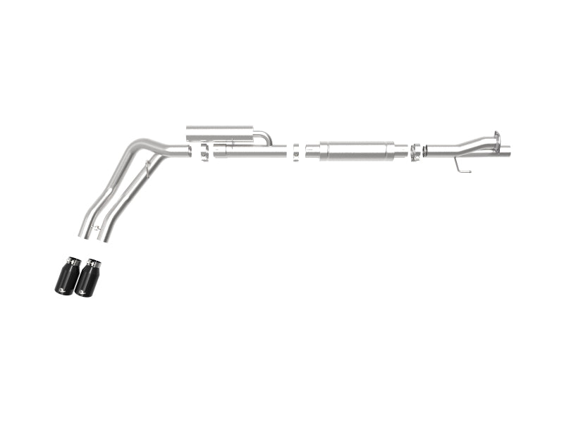 aFe Rebel Series 3in 409 SS Cat-Back Exhaust w/ Black Tips 17-20 Ford F-250/F350 V8 6.2L/7.3L - eliteracefab.com