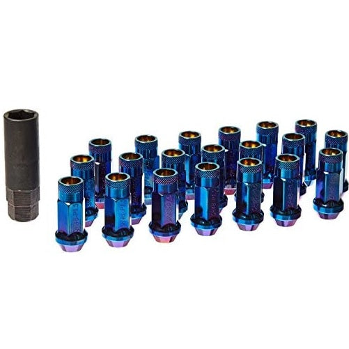 WHEEL MATE MUTEKI SR45R LUG NUT KIT 12×1.5 – BURNED BLUE