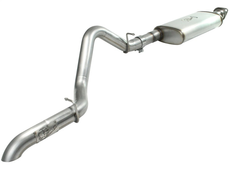 aFe MACHForce XP Exhaust Cat-Back SS-409 04-06 Jeep Wrangler TJ Unl L6 4.0L 2.5in Off-Road No Tip aFe