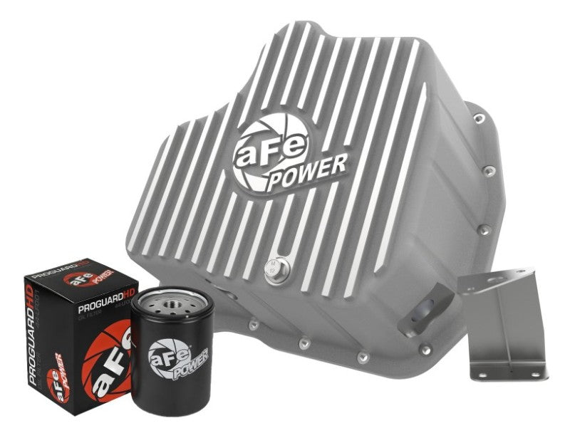 aFe Power 11-16 GM Diesel 2500HD / 3500HD V8-6.6L (TD) Street Series Engine Oil Pan Raw w/ Machined