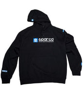 Load image into Gallery viewer, Sparco Swtshrt Hooded Www Blk Sml - eliteracefab.com