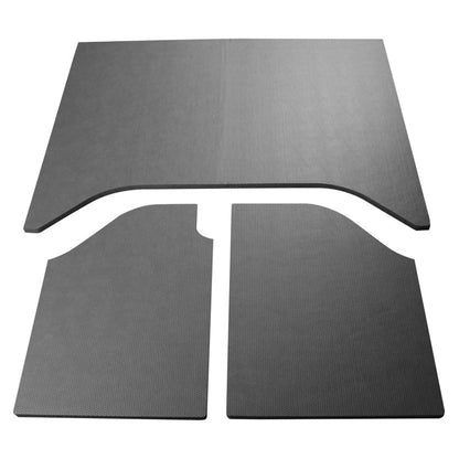 DEI 07-10 Jeep Wrangler JK 2-Door Boom Mat Headliner - 3 Piece - Gray Leather Look DEI