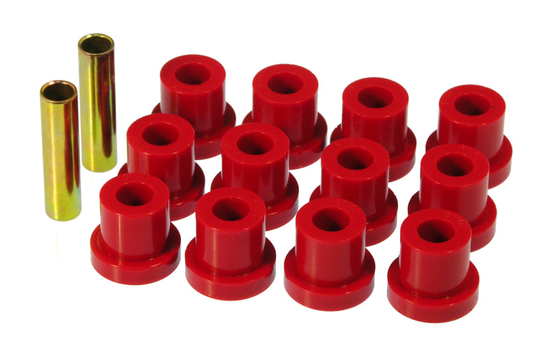 Prothane 55 Chevy Full Rear Spring Bushings - Red