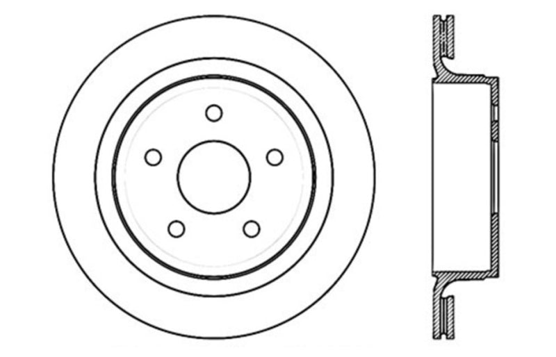 StopTech Slotted & Drilled Sport Brake Rotor Stoptech