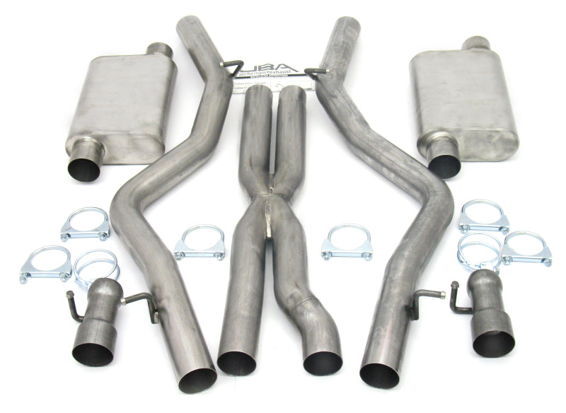 JBA 08-14 Dodge Challenger SRT8 6.1L/6.4L 409SS Dual Rear Exit Cat-Back Exhaust JBA