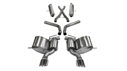 Corsa 12-14 Jeep Grand Cherokee 6.4L V8 Polished Sport Cat-Back Exhaust - eliteracefab.com