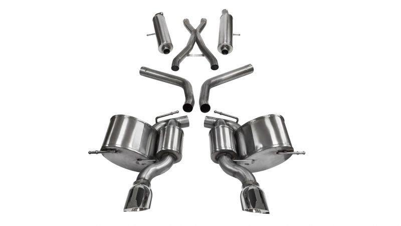 Corsa 12-14 Jeep Grand Cherokee 6.4L V8 Polished Sport Cat-Back Exhaust - eliteracefab.com