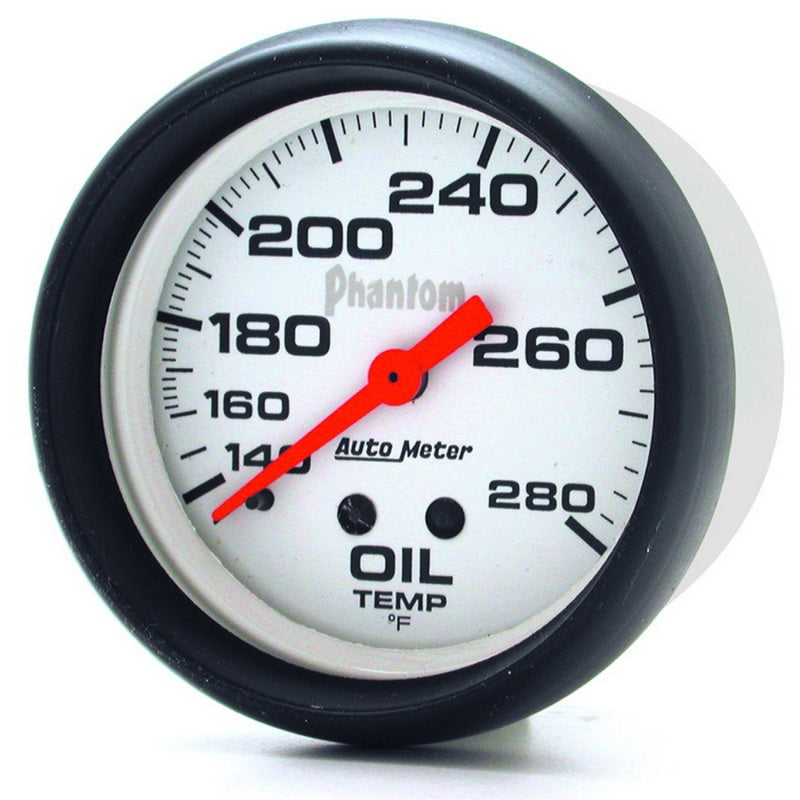 AutoMeter Gauge Oil Temp 2-5/8in. 140-280 Deg. F Mechanical Phantom 5841