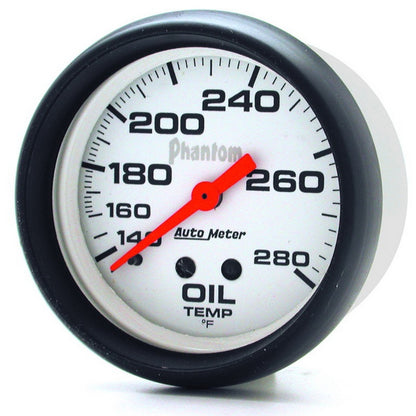 AutoMeter Gauge Oil Temp 2-5/8in. 140-280 Deg. F Mechanical Phantom 5841