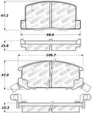 Load image into Gallery viewer, STOPTECH PERFORMANCE 1/90-95/00-05 TOYOTA MR2/SPYDER REAR BRAKE PADS, 309.06570 - eliteracefab.com