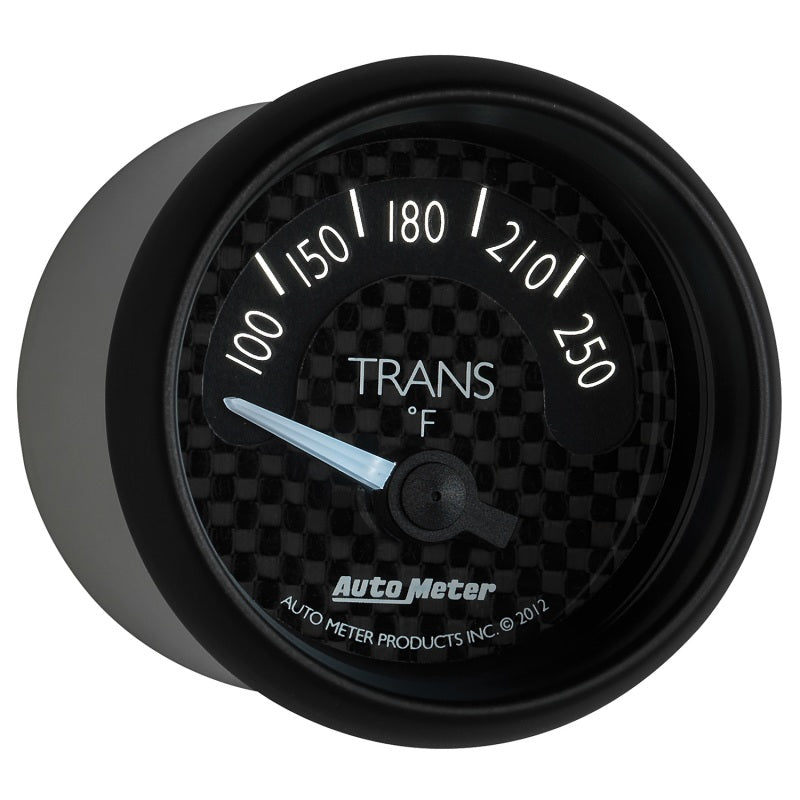 Autometer GT Series 52mm Short Sweep Electronic 100-250 Deg F Transmission Temperature 8049